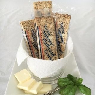 Twins flatbread crackers in a basket