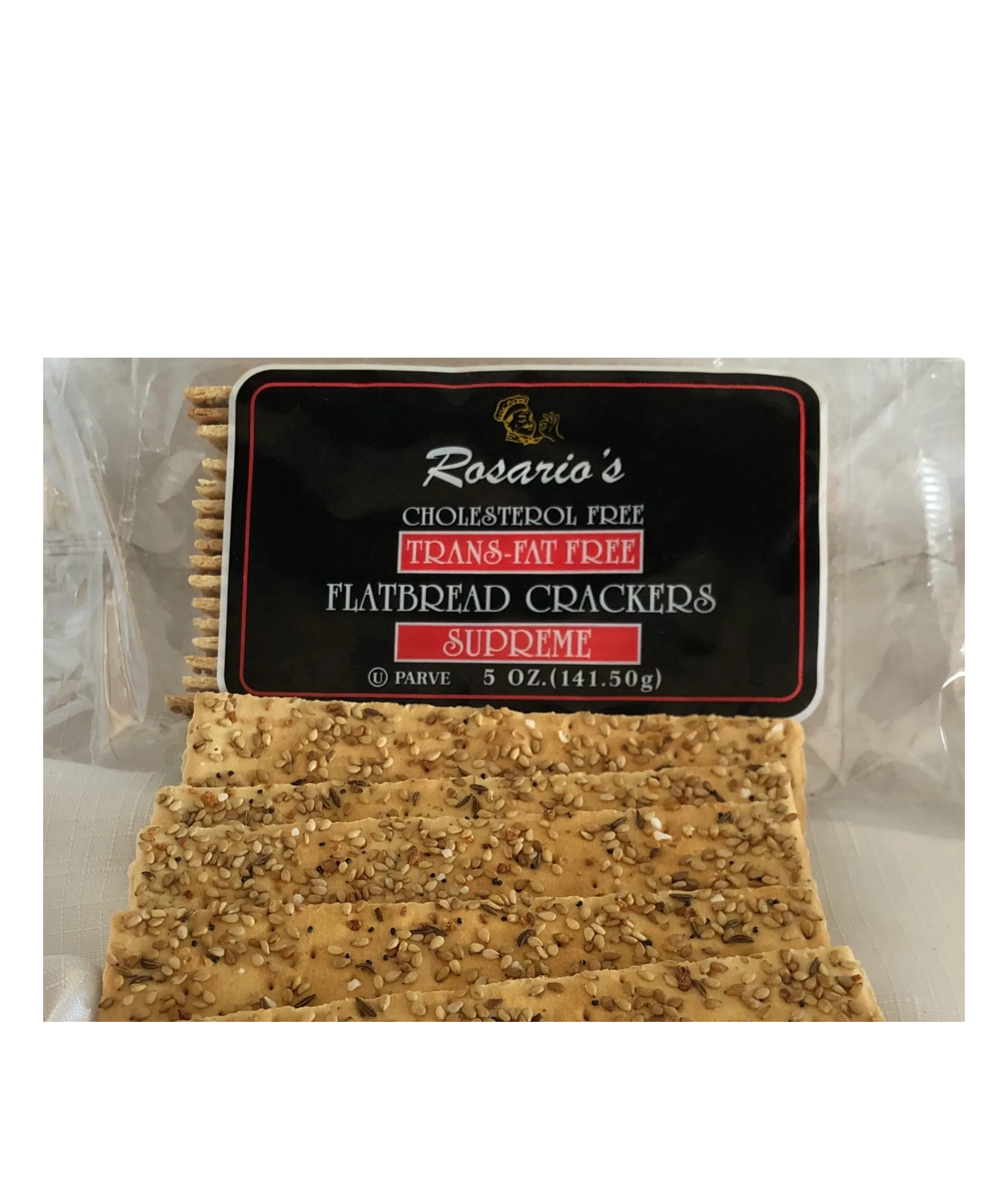 Rosario's Supreme Flatbread Crackers — Cholesterol Free, Trans Fat Free